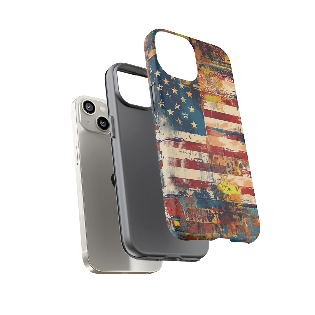 Impact Resistant, American Flag, Cute Phone Cases for Samsung S24, S23, S22, S21, IPhone 15 pro Iphone 14 pro Iphone 13 IPhone 12 Iphone 11 - Studio40ParkLane