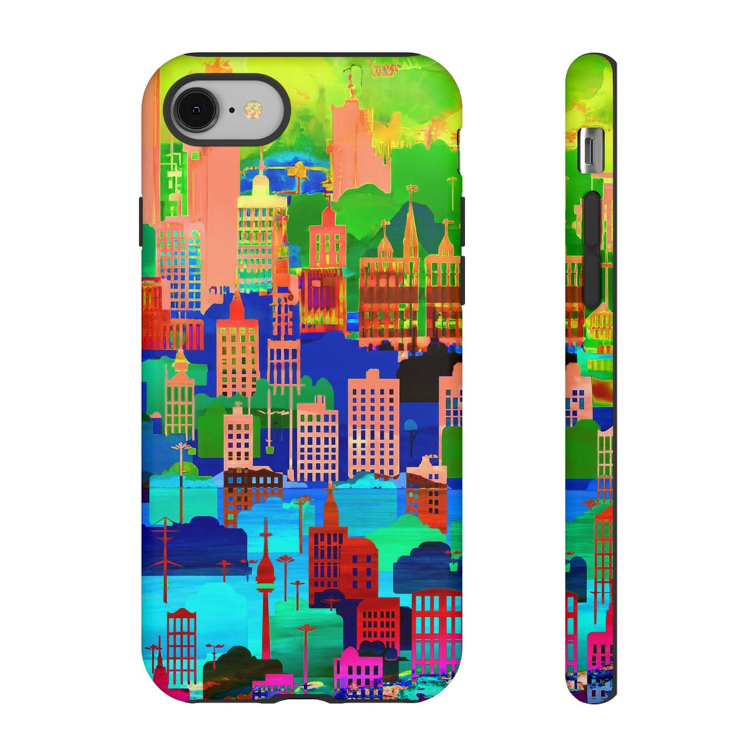Cute Samsung Case | Cool Iphone Case | Summer City Skyline, Samsung S24, S23, S22, S21, IPhone 15 Case | Iphone 14 Case, Iphone 13 Case - Studio40ParkLane