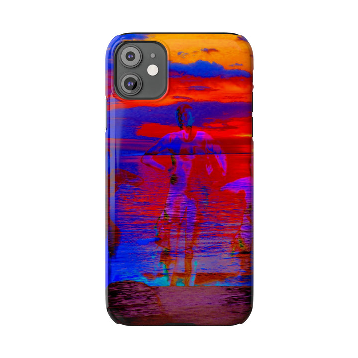 Slim Cute Phone Cases for Iphone | iPhone 15 Case | iPhone 15 Pro Max, Iphone 14 Case, Iphone 14 Pro Max, Iphone 13, Red Blue Sunset - Studio40ParkLane