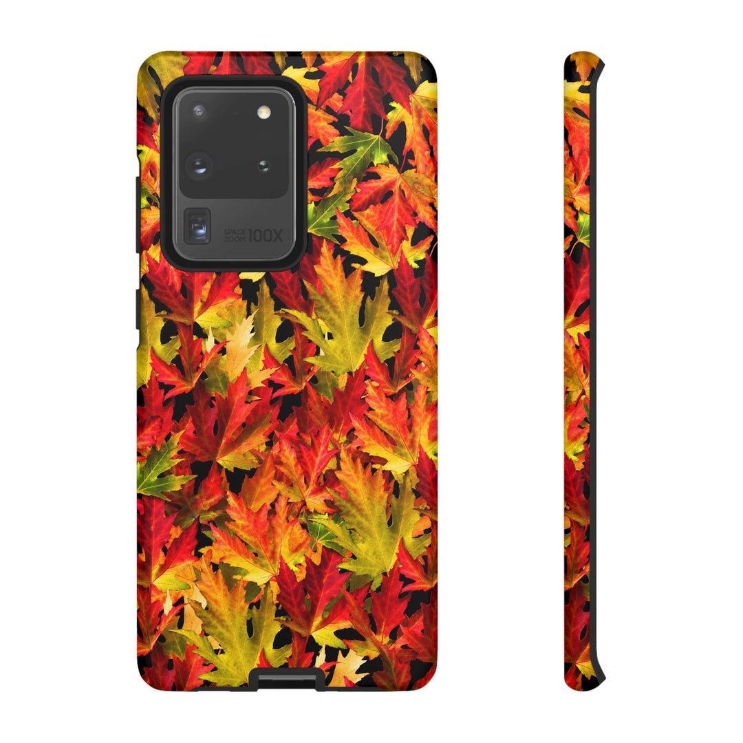 Fall Leaves Impact Resistant, Cute Phone Cases for Samsung S24, S23, S22, S21, IPhone 15 pro Iphone 14 pro Iphone 13 IPhone 12 Iphone 11 - Studio40ParkLane