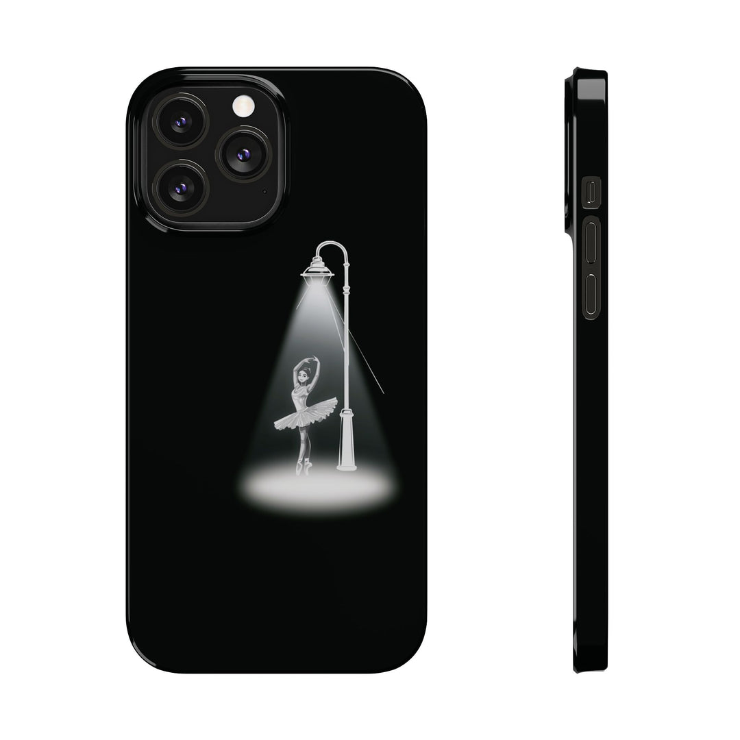 Slim Ballet Dancer Spotlight Gift for Her Cute Phone Cases for Iphone 16 Pro Max | iPhone 15 Case | iPhone 15 Pro Max Case, Iphone 14, 13, 12, 11, 10, 8, 7 - Studio40ParkLane