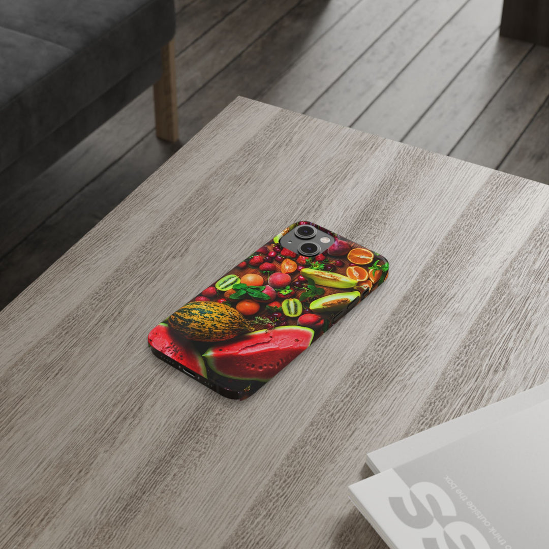 Slim Fall Fruit Collage Phone Cases for Iphone 16 | iPhone 15 Case | iPhone 15 Pro Max Case, Iphone 14, Iphone 14 Pro Max, Iphone 13, Slim Mom Dad Gift - Studio40ParkLane