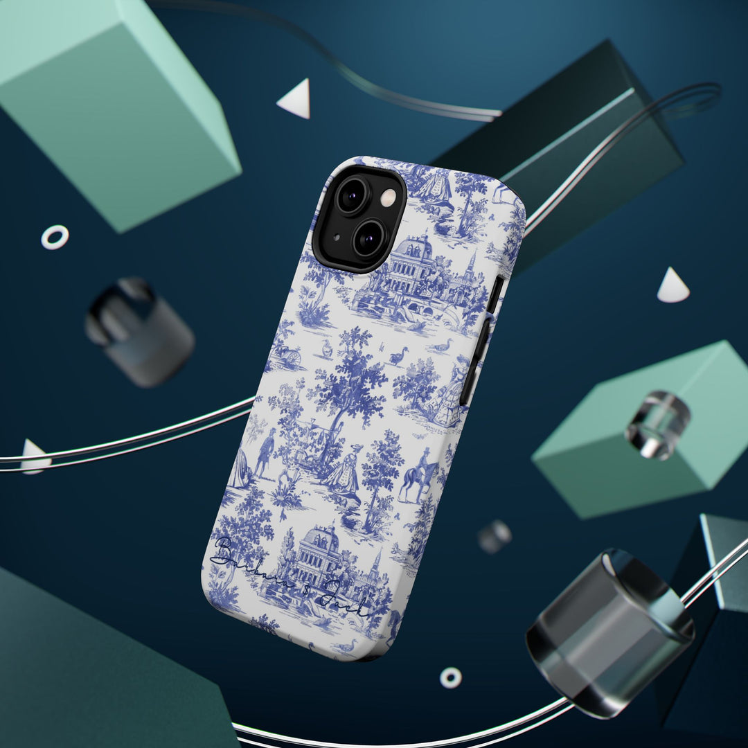 Magsafe French Toile Personalized Initial Custom Gift Cute Phone Cases for Iphone 16 Pro Max | iPhone 15, Pro Max Case, Iphone 14, 13, 12, 11, 10 - Studio40ParkLane