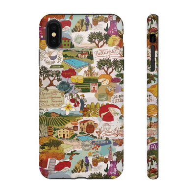 Italy Tuscany Coquette Collage Tough Premium Phone Case - For iPhone 17 Pro Max iPhone 16 Pro iPhone 15 Iphone 14 Plus 13 Pro 12 11 10 XR - Studio40ParkLane
