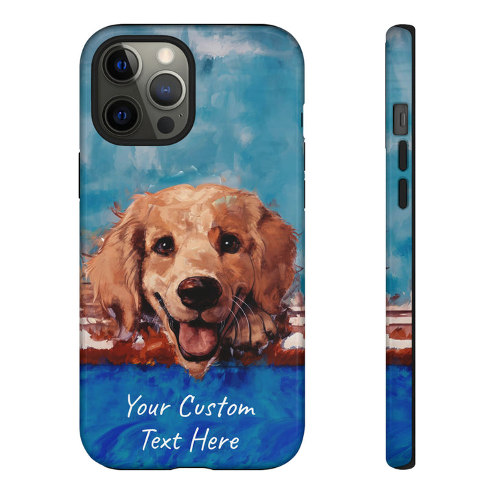 Personalize this Cute IPhone Case | Golden Retriever Dog iPhone Case, iPhone 15 Case | iPhone 15 Case, Iphone 14 Case, Iphone 14 Pro Max Case - Studio40ParkLane