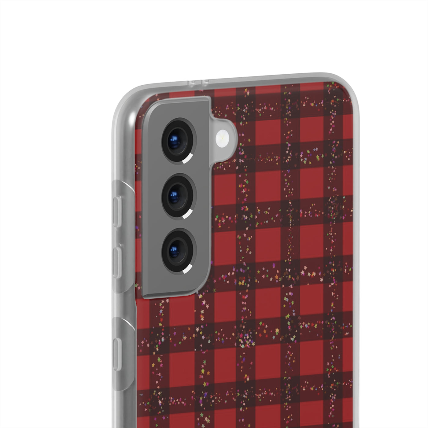 Cute Flexi Samsung Phone Cases, Red Plaid Galaxy S23 Phone Case, Samsung S22 Case, Samsung S21 Case, S20 Plus