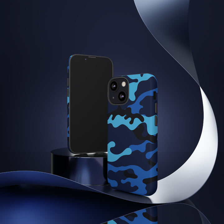 Cool Phone Case | Blue Camouflage, For iPhone 15 Case | iPhone 15 Pro Case, Iphone 14 Case, Iphone 14 Pro Max Case, Protective Iphone Case - Studio40ParkLane