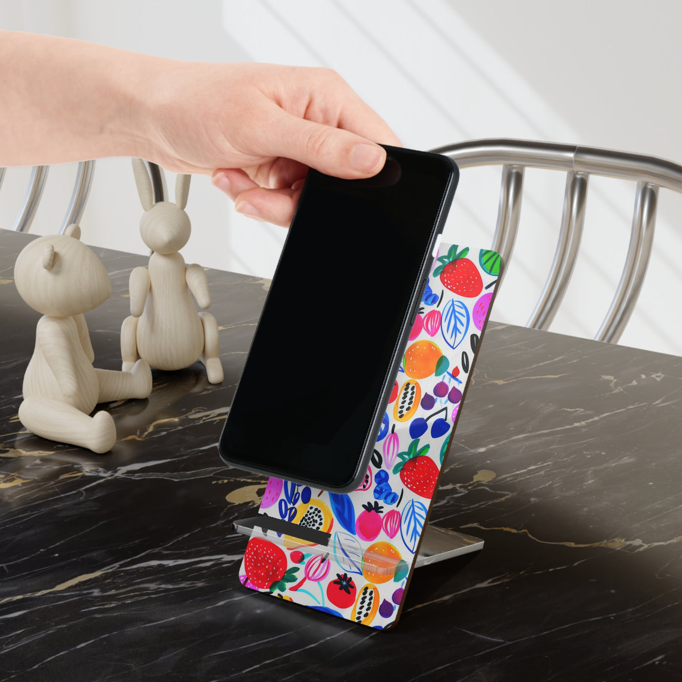 Phone Stand, Summer Fruit Design for Iphones 16, Iphone 15, 14, 13, 12 Samsung Galaxy S24, S23, S22, S21 and Google Pixel 8