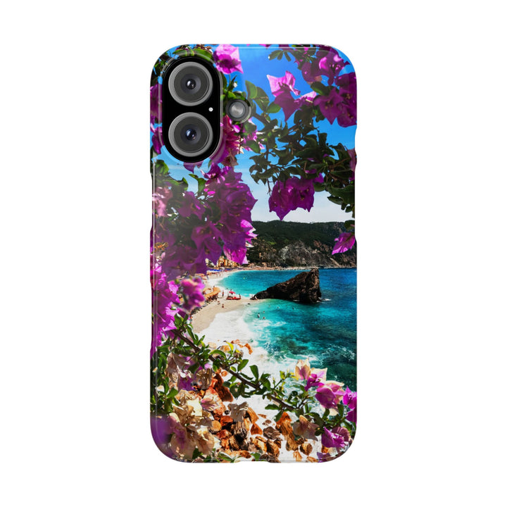 Slim Bougainvillea Sea View Cute Phone Cases for Iphone | iPhone 15 Case | iPhone 15 Pro Max Case, Iphone 14, Iphone 14 Pro Max, Iphone 13 - Studio40ParkLane