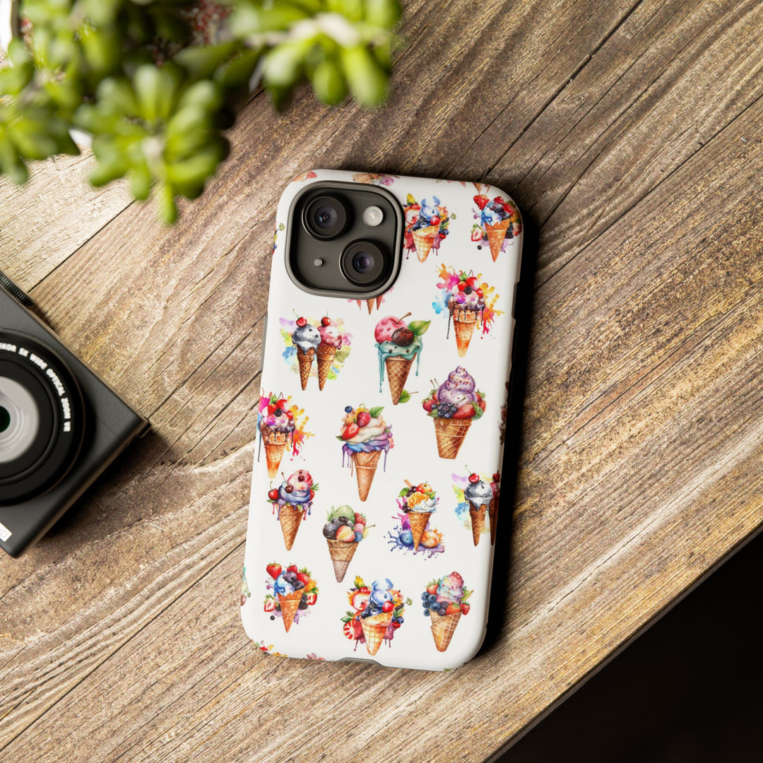 Impact Resistant, Summer Icecream, Cute Phone Cases for Samsung S24, S23, S22, S21, IPhone 15 pro, Iphone 14 pro, Iphone 13 IPhone 12, Iphone 11 - Studio40ParkLane