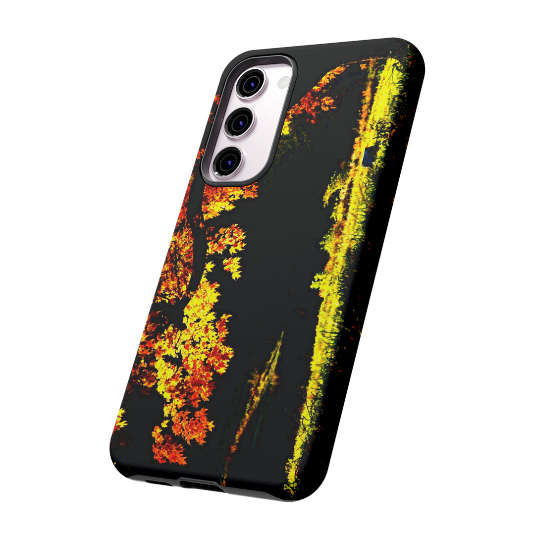 Cute Samsung Phone Case | Aesthetic Samsung Phone Case | Fall Leaves North Bridge | Galaxy S23, S22, S21, S20 | Luxury Double Layer | Cool - Studio40ParkLane