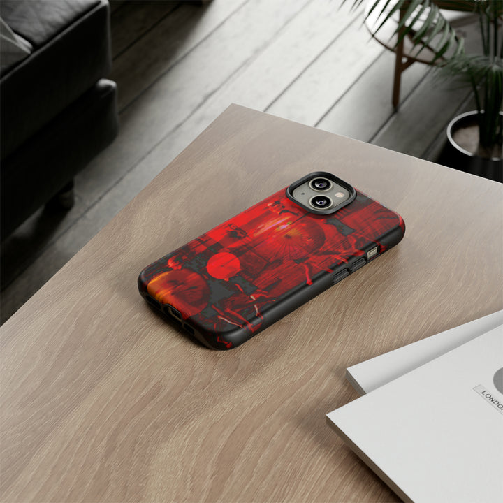 Cute IPhone Case | iPhone 15 Case | iPhone 15 Pro Max Case, Iphone 14 Case, Iphone 14 Pro Max Case IPhone Case for Art Lovers, Sunset Dance Red - Studio40ParkLane