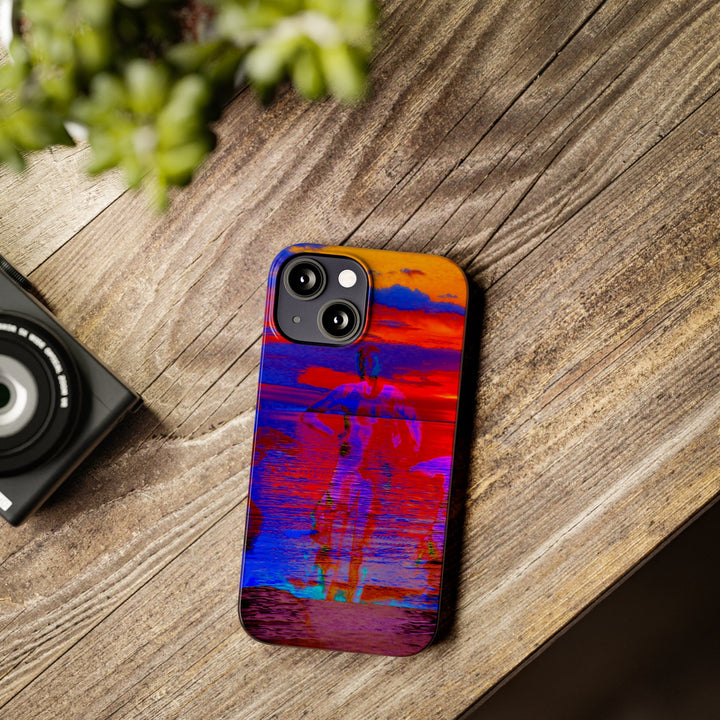 Slim Cute Phone Cases for Iphone | iPhone 15 Case | iPhone 15 Pro Max, Iphone 14 Case, Iphone 14 Pro Max, Iphone 13, Red Blue Sunset - Studio40ParkLane