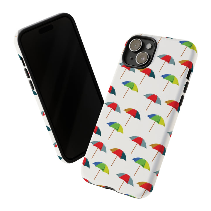 Cute IPhone Case | Colorful Beach Parasols, iPhone 15 Case | iPhone 15 Pro Case, Iphone 14 Case, Iphone 14 Pro Max Case, Protective Iphone Case - Studio40ParkLane