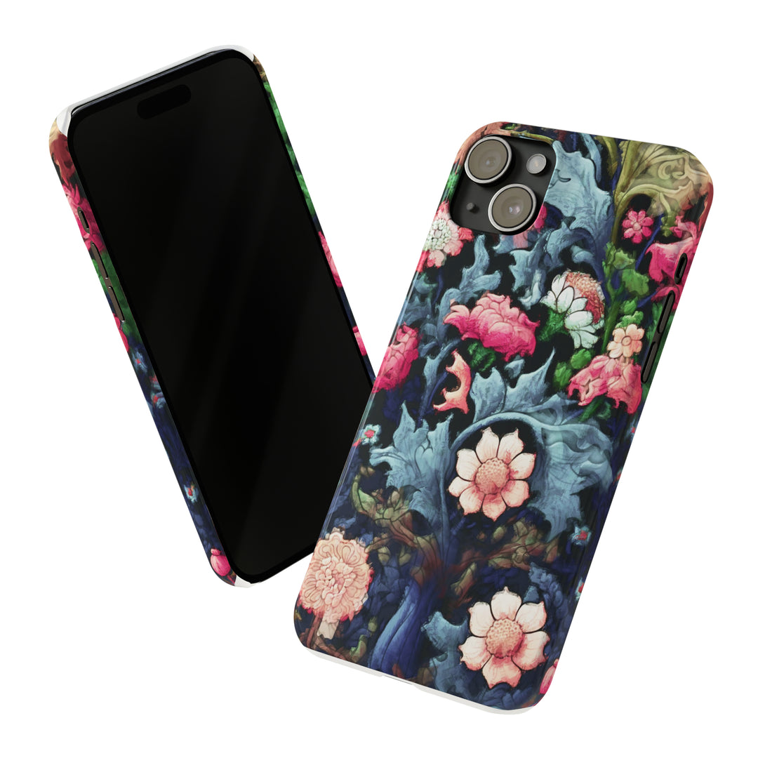 Slim Cute Phone Cases for Iphone - | iPhone 15 Case | iPhone 15 Pro Max Case, Iphone 14 Case, Iphone 14 Pro Max, Iphone 13, Flowers Scene - Studio40ParkLane