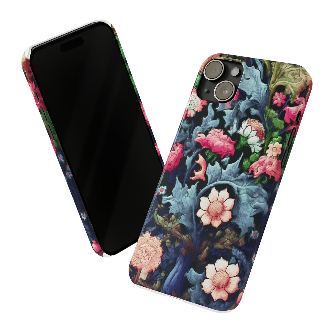 Slim Cute iPhone Cases - | iPhone 15 Case | iPhone 15 Pro Max Case, Iphone 14 Case, Iphone 14 Pro Max, Iphone 13, Flowers Scene