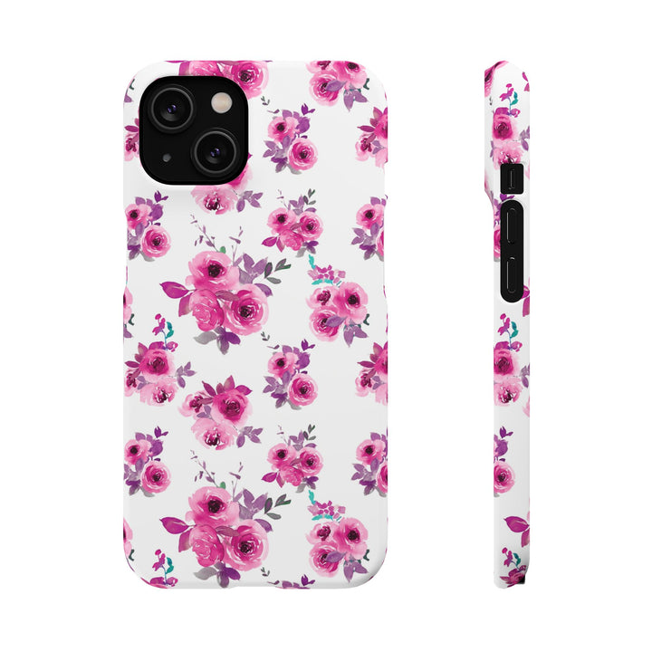 Sleek Snap Flowers Gift for Her Cute Phone Case for iPhone 16 15 14 13 12 11 X Xs Max Xr Pro Plus Samsung Galaxy S24 S23 S22 S21 S20 Ultra