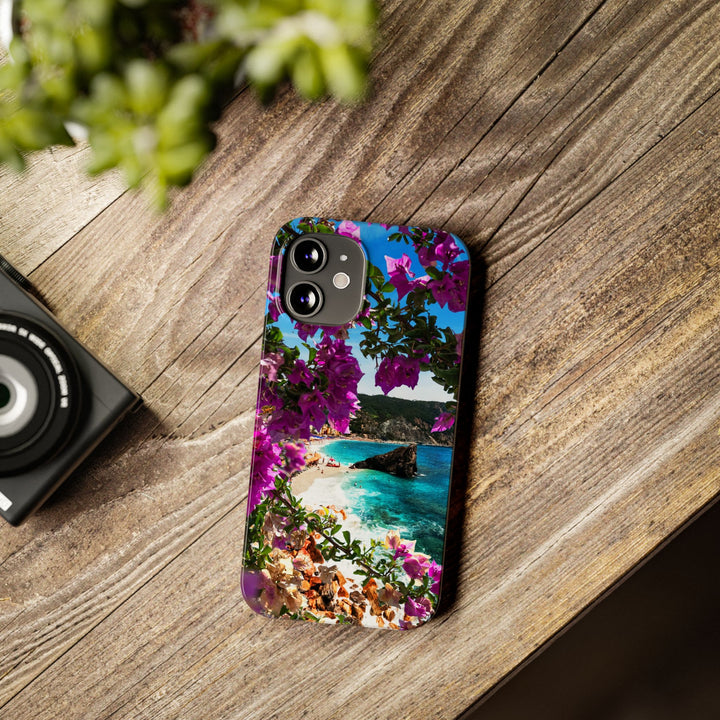 Slim Bougainvillea Sea View Cute Phone Cases for Iphone | iPhone 15 Case | iPhone 15 Pro Max Case, Iphone 14, Iphone 14 Pro Max, Iphone 13 - Studio40ParkLane
