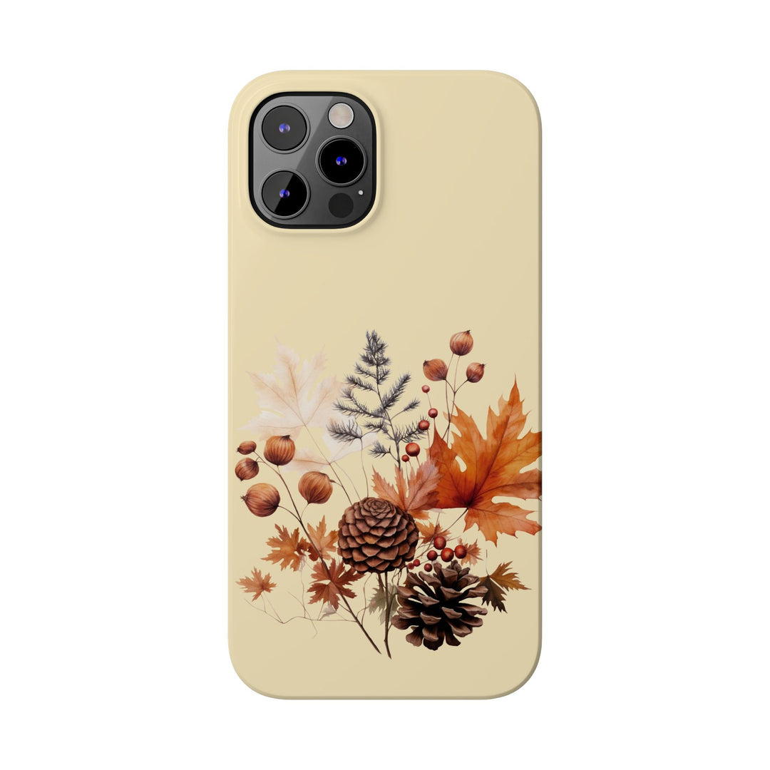 Slim Fall Leaves Foliage Cute Phone Cases for Iphone 16 | iPhone 15 Case | iPhone 15 Pro Max Case, Iphone 14, Iphone 14 Pro Max, Iphone 13, Slim Mom Dad Gift - Studio40ParkLane