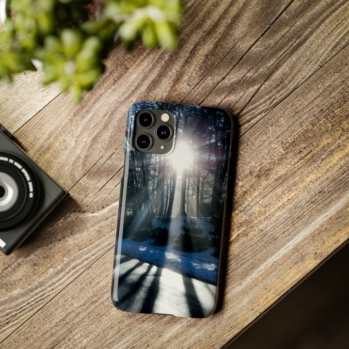Slim Cute Phone Cases for Iphones - | iPhone 15 Case | iPhone 15 Pro Max Case, Iphone 14 Case, Iphone 14 Pro Max, Iphone 13, Winter Morning Sun - Studio40ParkLane