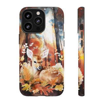 Autumn Fall Deer Forest Gift for Her Cute Phone Case for, Samsung Galaxy S24, S23, S22, S21, IPhone 16 Case | Iphone 15, Iphone 14, IPhone 13 Case