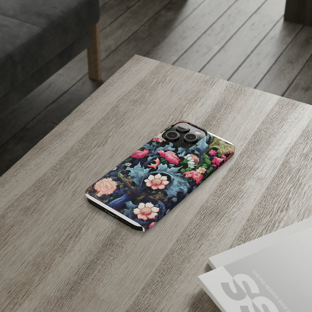Slim Cute Phone Cases for Iphone - | iPhone 15 Case | iPhone 15 Pro Max Case, Iphone 14 Case, Iphone 14 Pro Max, Iphone 13, Flowers Scene - Studio40ParkLane
