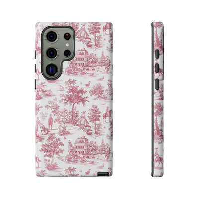 Premium Tough French Toile Gift for Her Cute Phone Cases for Samsung S25, S24, S23, S22, S21 Iphone, 16, 15, 14, 13, 12 Plus Max Pro Ultra - Studio40ParkLane