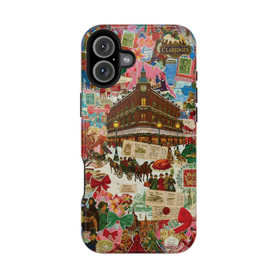 Aesthetic Tough Magsafe London Coquette Collage Phone Case - For iPhone 17 Pro Max iPhone 16 Pro iPhone 15 Iphone 14 Plus 13 Pro 12 11 10 - Studio40ParkLane