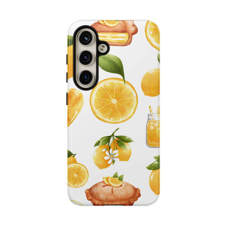 Impact Resistant, Lemon Fruit Pie, Cute Phone Cases for Samsung S24, S23, S22, S21, IPhone 15 pro Iphone 14 pro Iphone 13 IPhone 12 Iphone 11 - Studio40ParkLane
