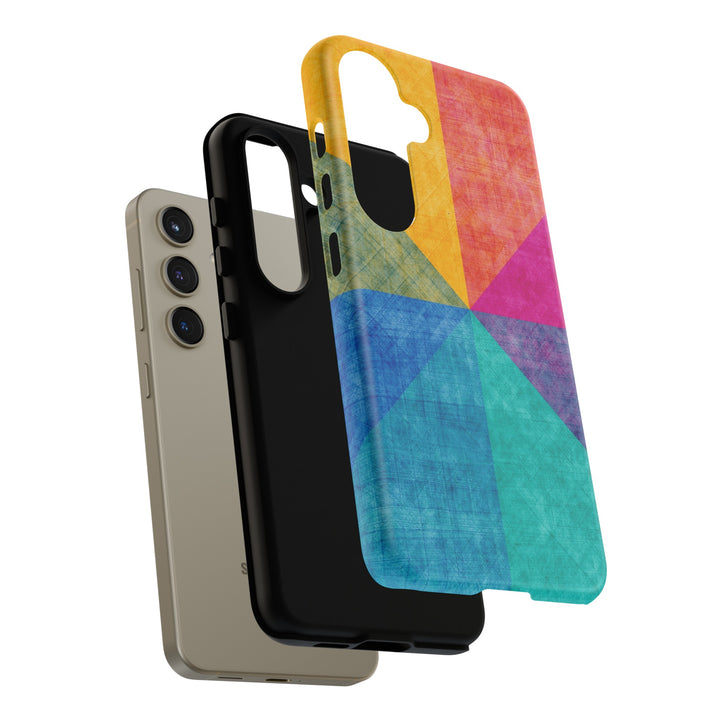 Impact Resistant, Colored Shapes, Cute Phone Cases for Samsung S24, S23, S22, S21, IPhone 15 pro Iphone 14 pro Iphone 13 IPhone 12 Iphone 11 - Studio40ParkLane
