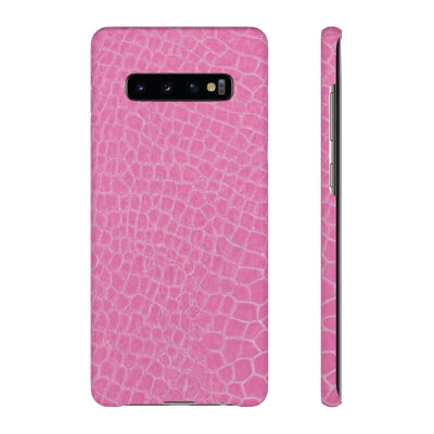 Snap Non Leather Pink Color Pattern Gift for Her Cute Phone Cases for Samsung Galaxy S24, S23, S22, S21, S20, Plus, Ultra, Iphone 16, 15, 14, Pro and Max - Studio40ParkLane