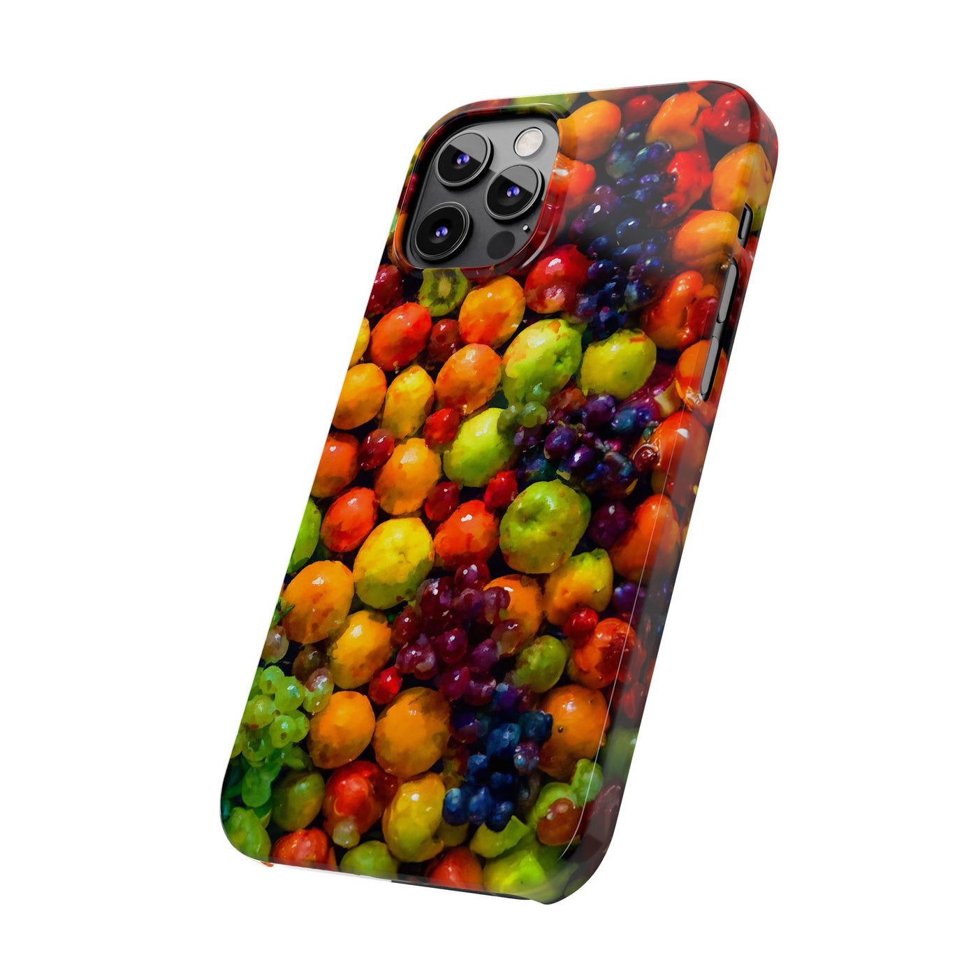 Slim Cute Phone Cases for Iphone  | iPhone 15 Case | iPhone 15 Pro Max Case, Iphone 14, Iphone 14 Pro Max, Iphone 13, Summer Assorted Fruits