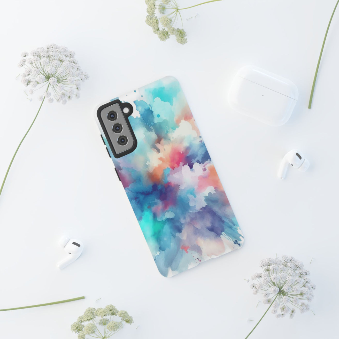 Cute Phone Case, Paint Splash for IPhone 16 pro Max | Iphone 15, Iphone 14, IPhone 13 Case, 11 8 7, Samsung Galaxy S24, S23, S22, S21, 2 Layer Protection