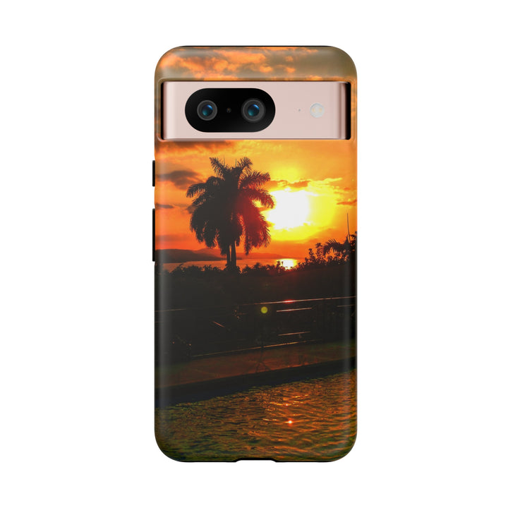 Cute Samsung Case | Cool Iphone Case | Summer Jamaica Pool Sunset, Samsung S24, S23, S22, S21, IPhone 15 Case | Iphone 14 Case, Iphone 13 Case - Studio40ParkLane