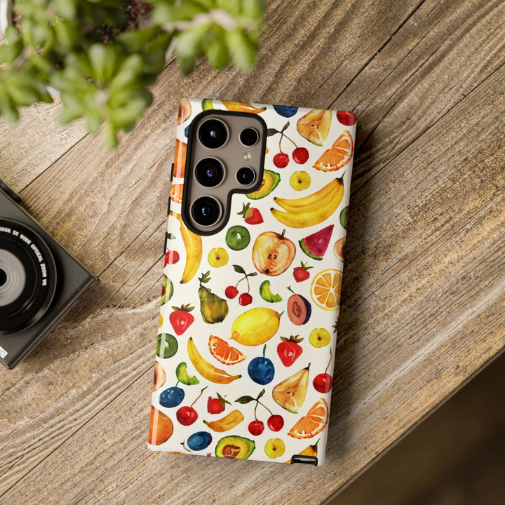 Impact Resistant, Mixed Fruits, Cute Phone Cases for Samsung S24, S23, S22, S21, IPhone 15 pro Iphone 14 pro Iphone 13 IPhone 12 Iphone 11 - Studio40ParkLane