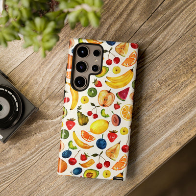 Impact Resistant, Mixed Fruits, Cute Phone Cases for Samsung S24, S23, S22, S21, IPhone 15 pro Iphone 14 pro Iphone 13 IPhone 12 Iphone 11