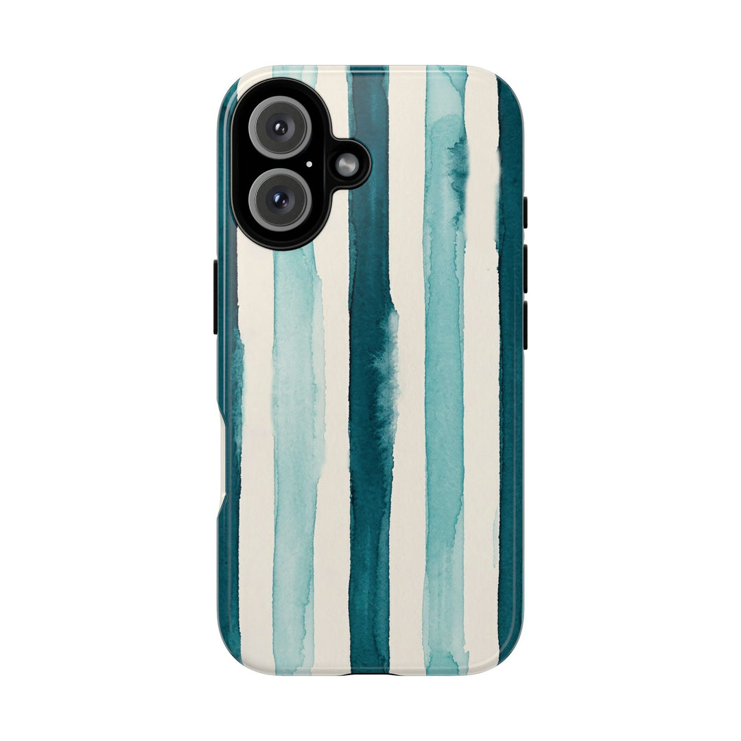 Tough Cute Green Stripes Phone Case, for IPhone 17 Pro Max | Iphone 17 Air, Iphone 16, IPhone 15, 14 13 12, Samsung Galaxy S26, S25, S24, S23