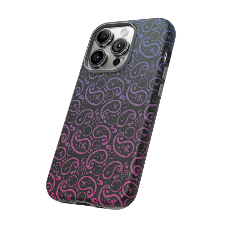 Cute IPhone Case | iPhone 15 Case | iPhone 15 Pro Max Case, Iphone 14 Case, Iphone 14 Pro Max Case IPhone Case for Art Lovers, Paisley Blue Pink - Studio40ParkLane