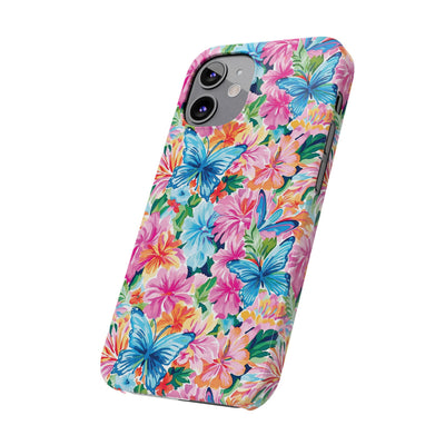 Slim Butterflies Flowers Gift for Her Cute Phone Cases for Iphone 16 Pro Max | iPhone 15 Case | iPhone 15 Pro Max Case, Iphone 14, 13, 12, 11, 10, 8, 7