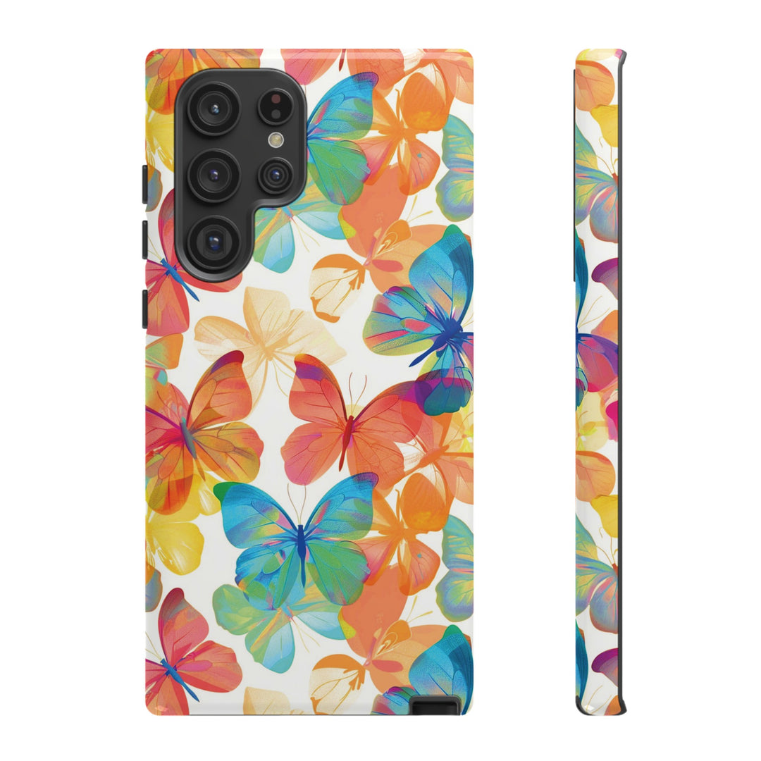 Cute Samsung Case | Cool Iphone Case | Summer Bright Butterflies, Samsung S24, S23, S22, S21, IPhone 15 Case | Iphone 14 Case, Iphone 13 Case - Studio40ParkLane