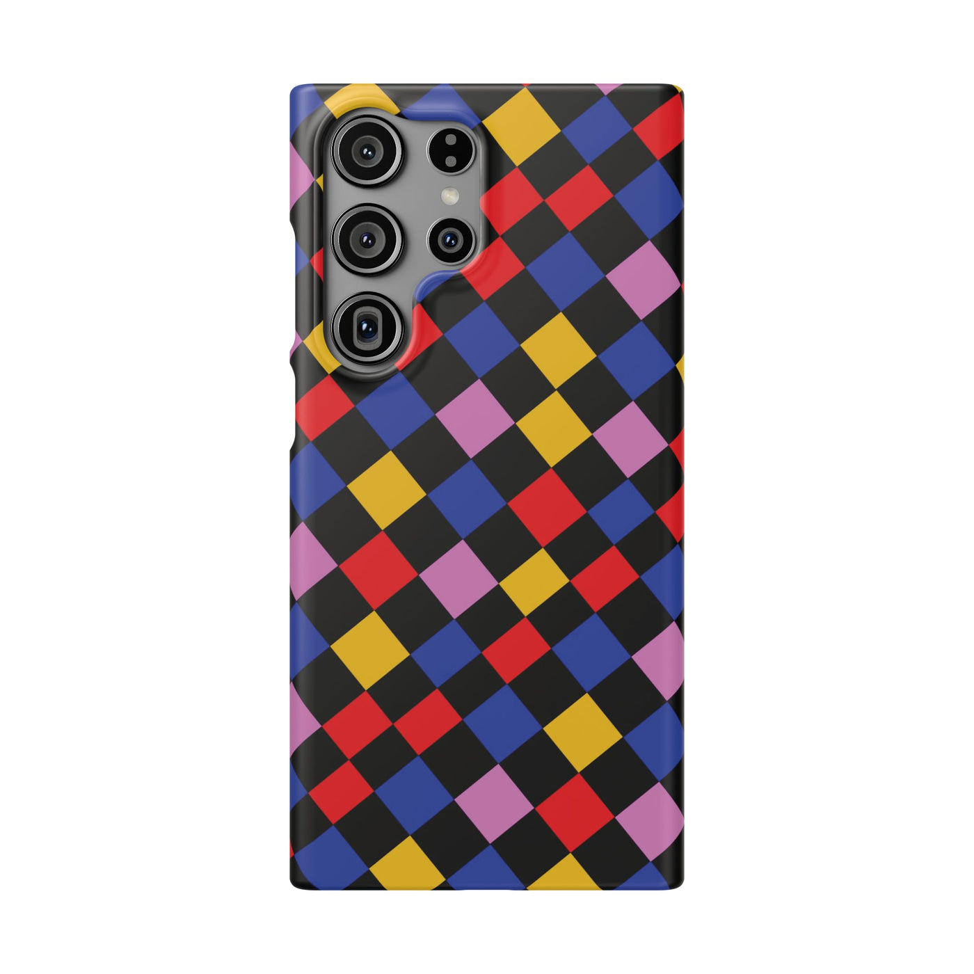 Colorful Checkerboard Cute Phone Case - Sleek Snap - for iPhone 16 15 14 13 12 11 Max Pro Plus Samsung Galaxy S24 S23 S22 S21 S20 Plus Ultra - Studio40ParkLane