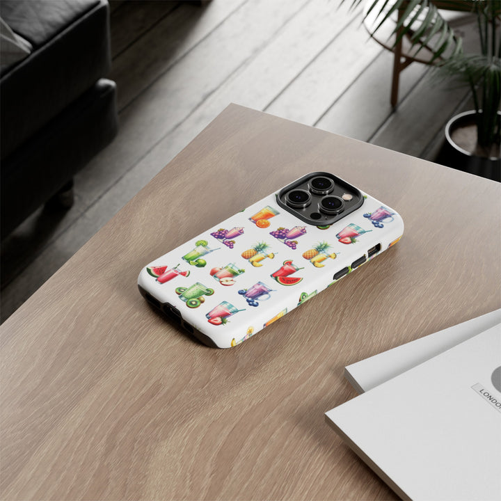 Cute Samsung Case | Cool Iphone Case | Tropical Summer Fruit Cocktail, Samsung S24, S23, S22, S21, IPhone 15 Case | Iphone 14 Case, Iphone 13 Case - Studio40ParkLane