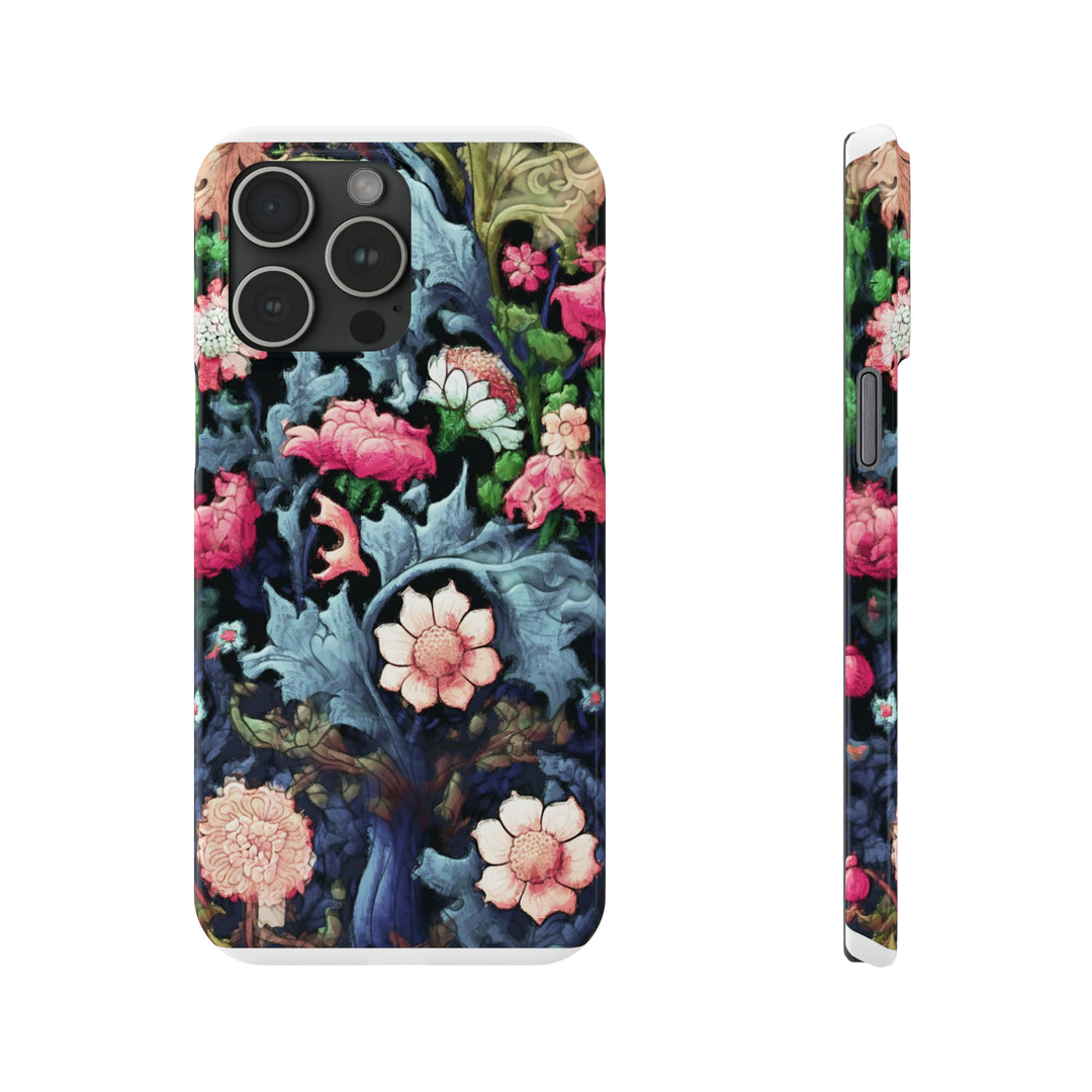 Slim Cute Phone Cases for Iphone - | iPhone 15 Case | iPhone 15 Pro Max Case, Iphone 14 Case, Iphone 14 Pro Max, Iphone 13, Flowers Scene - Studio40ParkLane