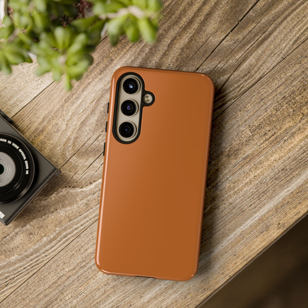 Premium Tough Rusty Brown Orange Gift for Her Cute Phone Cases for Samsung S25 S24, S23, S22, S21, Iphone, 16, 15, 14, 13 Pro Max Ultra - Studio40ParkLane