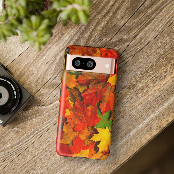 Fall Leaves Impact Resistant, Cute Phone Cases for Samsung S24, S23, S22, S21, IPhone 15 pro Iphone 14 pro Iphone 13 IPhone 12 Iphone 11 - Studio40ParkLane