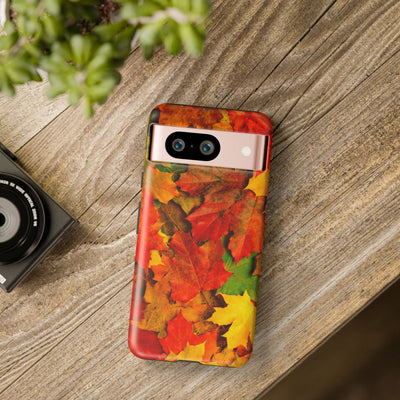 Fall Leaves Impact Resistant, Cute Phone Cases for Samsung S24, S23, S22, S21, IPhone 15 pro Iphone 14 pro Iphone 13 IPhone 12 Iphone 11