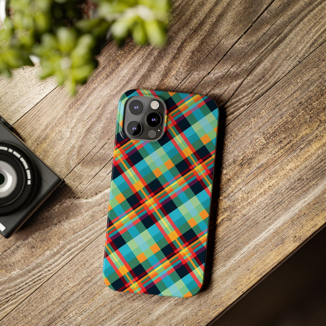 Slim Checkered Plaid Gift for Her Cute Phone Cases for Iphone 16 Pro Max | iPhone 15 Case | iPhone 15 Pro Max Case, Iphone 14, 13, 12, 11, 10, 8, 7 - Studio40ParkLane