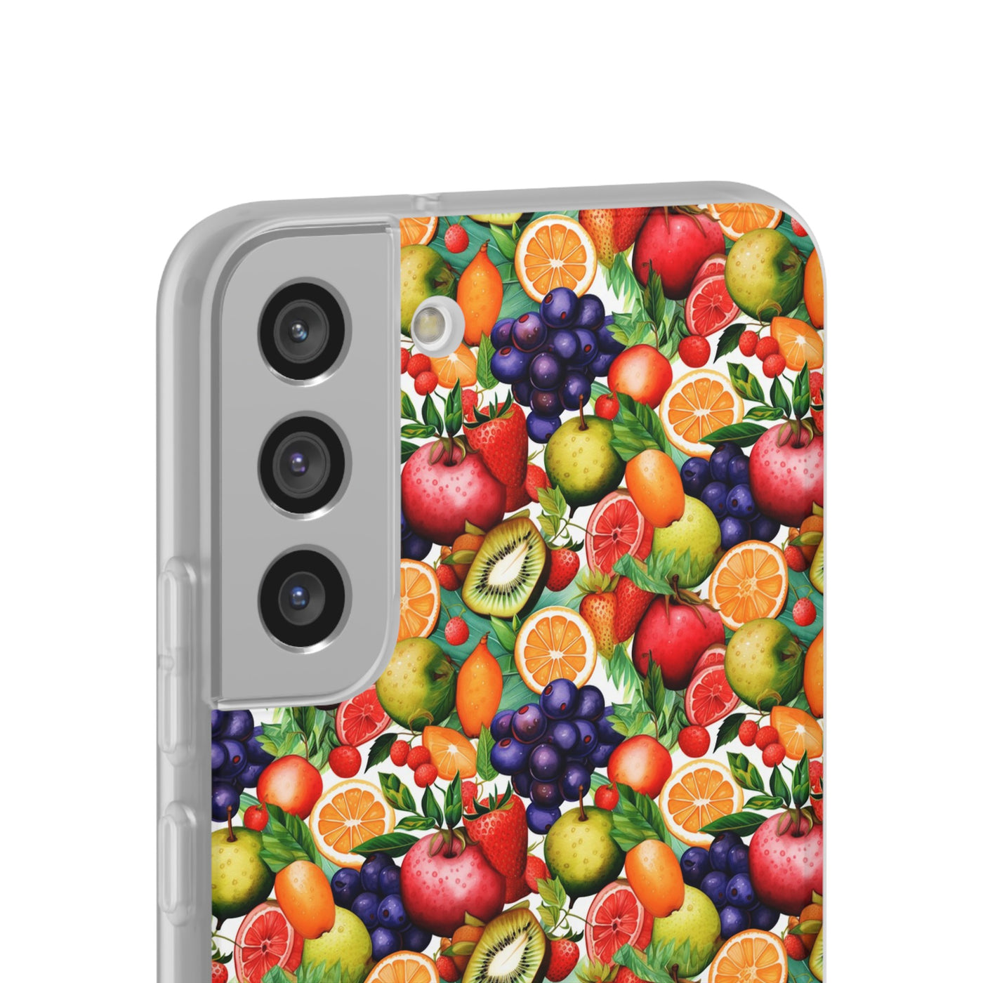 Cute Flexi Phone Cases, Summer Fruit Mix, Compatible with Samsung Galaxy S23, Samsung S22, Samsung S21, Samsung S20, Galaxy S20 Ultra