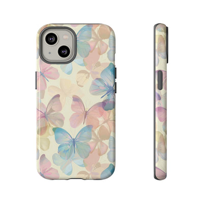 Cute Samsung Case | Cool Iphone Case | Summer Pastel Butterflies, Samsung S24, S23, S22, S21, IPhone 15 Case | Iphone 14 Case, Iphone 13 Case