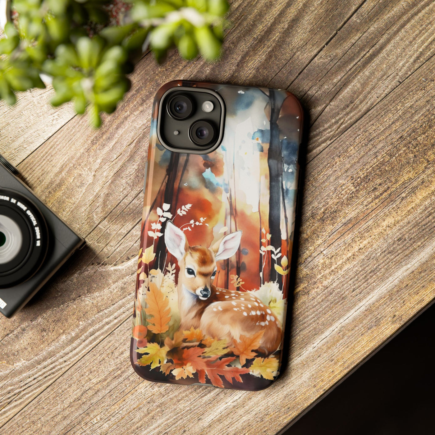 Autumn Fall Deer Forest Gift for Her Cute Phone Case for, Samsung Galaxy S24, S23, S22, S21, IPhone 16 Case | Iphone 15, Iphone 14, IPhone 13 Case